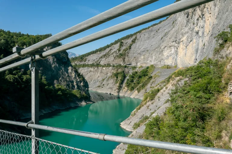 Vue depuis la passerelle himalayenne