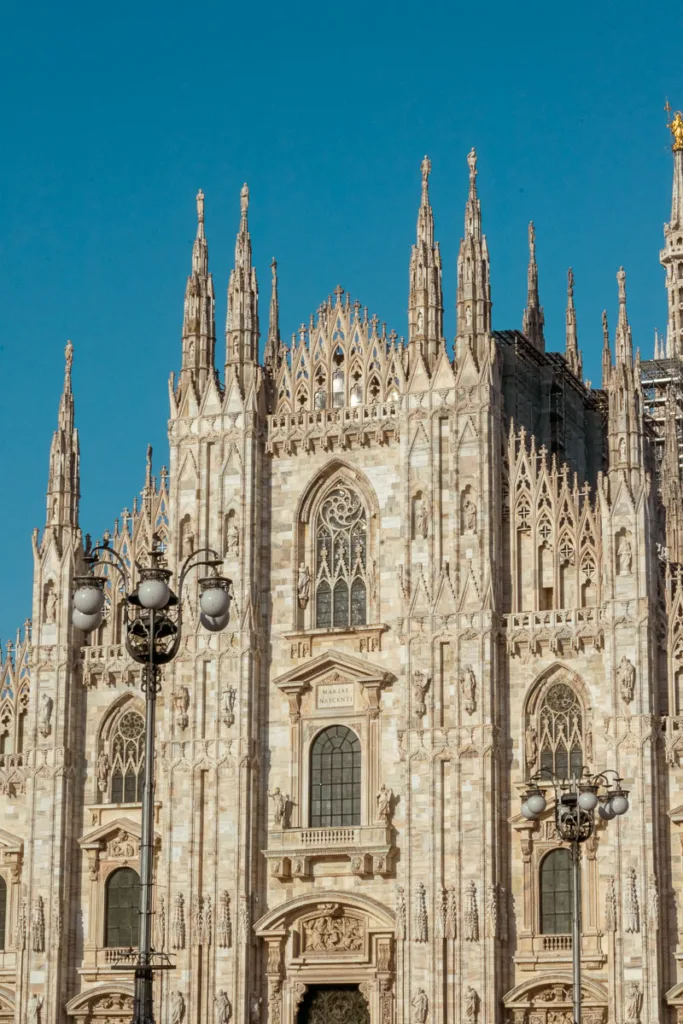 Architecture du Duomo de Milan, italie