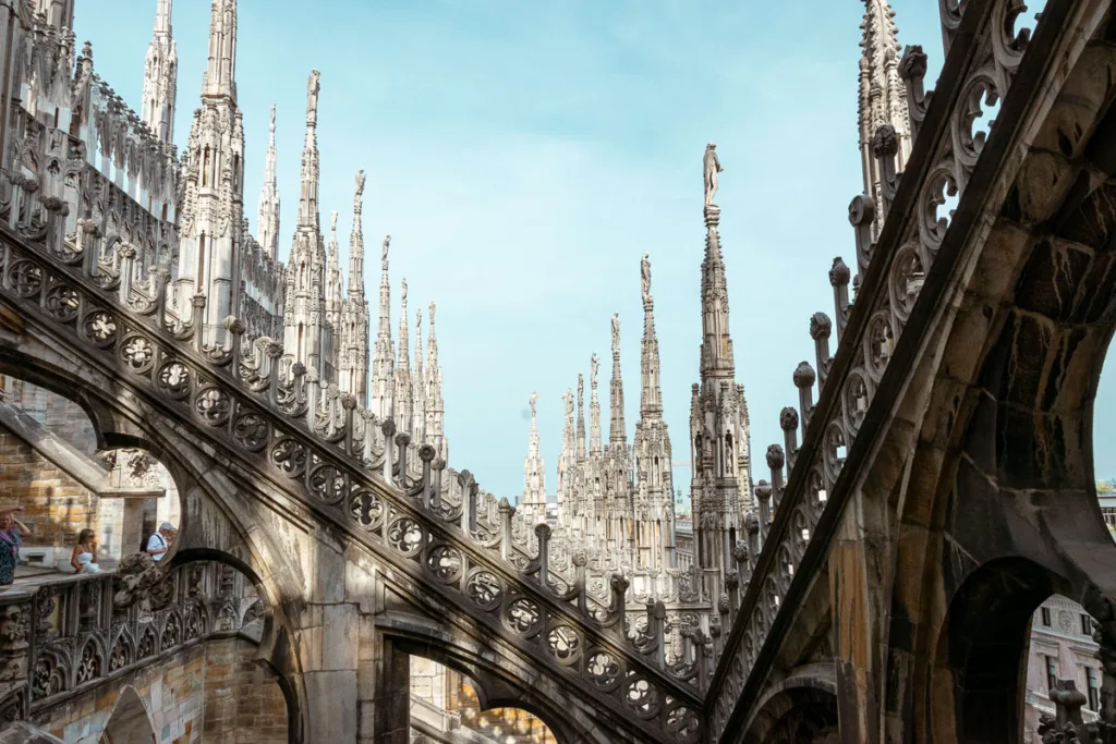 Visite du toit du duomo à Milan