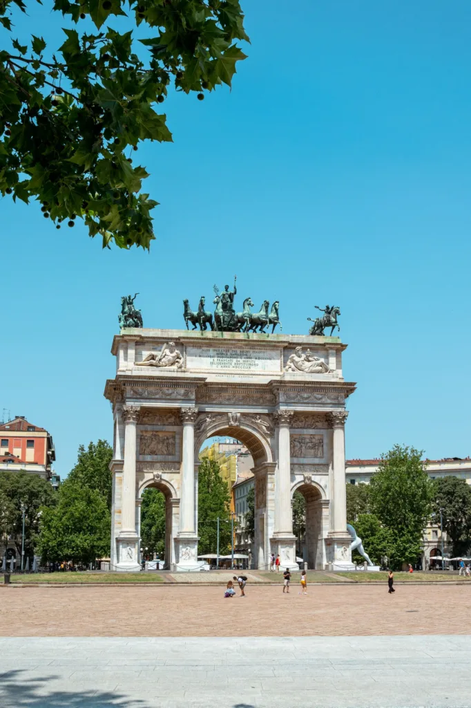 Visiter Milan en 3 jours itinéraire - arc de triomphe